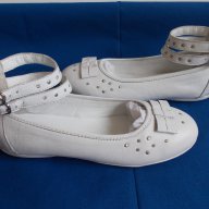 Балетки кожени бели № 37, снимка 2 - Дамски ежедневни обувки - 15831562