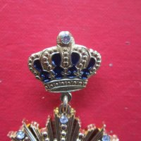 Уникален царски орден медал Бронз Камъни Емайл, снимка 3 - Колекции - 25482892