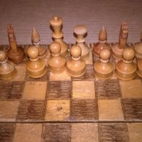 стар шах 17х17см-дървен, снимка 6 - Колекции - 19547537