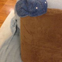 Дънков каскет Mothercare, снимка 1 - Шапки, шалове и ръкавици - 18644352