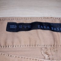 Мъжки бежов панталон Zara с ципове на джобовете, снимка 3 - Панталони - 23794388