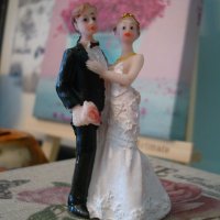 " Младоженци " - статуетка от Италия, снимка 1 - Статуетки - 22259913