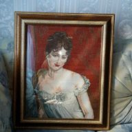 Гоблен Мадам Рекамие по картината на Франсоа Жерар , снимка 2 - Гоблени - 11555665