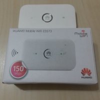 Отключен 4G LTE Wi-Fi джобен рутер/бисквитка Huawei E5573 работи с всички оператори, снимка 1 - Рутери - 24473656