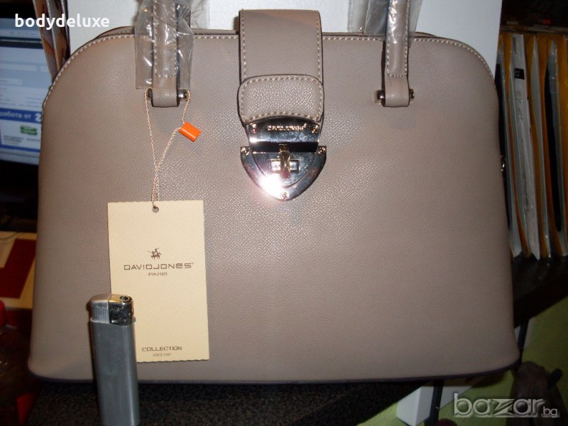 David Jones луксозна светло-бежова чанта, снимка 1