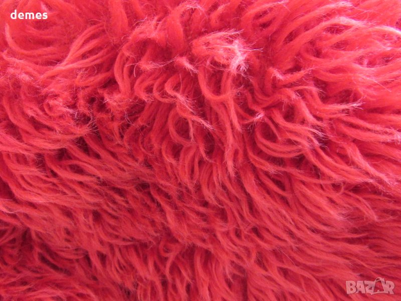  Губер/китеник от естествена вълна, червен цвят, снимка 1