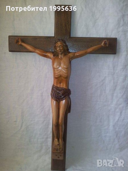 Дърворезба-"Разпятие на Исус Христос на кръста", снимка 1