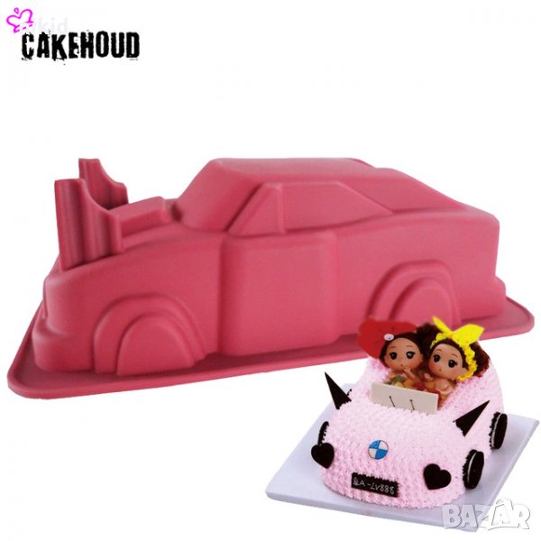 3D Грамадна кола Автомобил за торта силиконов молд форма кекс сладкиш парти рожден ден, снимка 1
