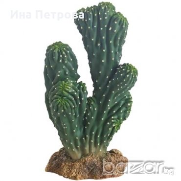 Изкуствено растение за аквариум Кактус Виктория -19см, снимка 1