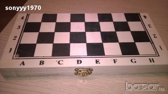 Шах нов 25x25см-дървен, снимка 2 - Шах и табла - 16355258