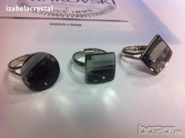 Пръстен Сваровски ''chessboard'' Swarovski , снимка 5 - Пръстени - 11341140