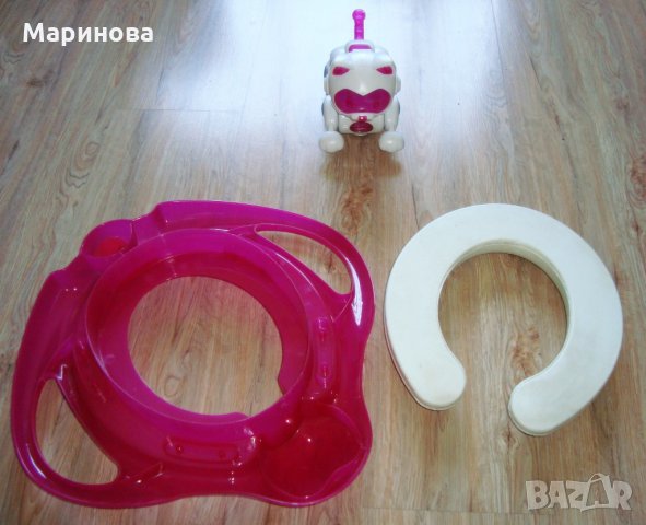 OK BABY Седалка за тоалетна чиния ПИНГУО+подарък играчка, снимка 7 - За банята - 22967355