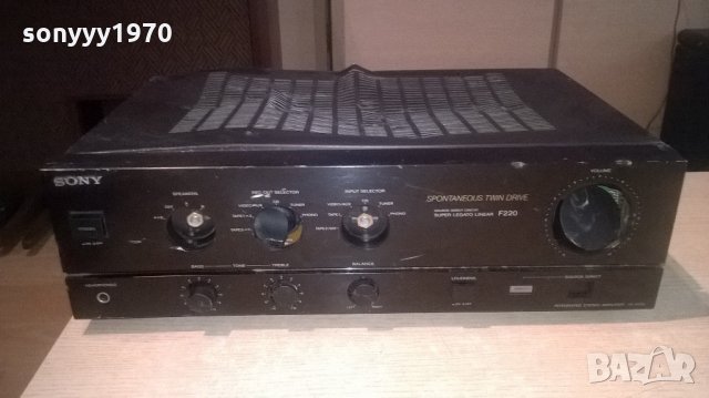 sony ta-f220 stereo amplifier-за ремонт/части-внос швеицария, снимка 3 - Ресийвъри, усилватели, смесителни пултове - 22301676