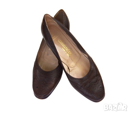 Alexandria дамски кожени обувки естествена кожа Made in Italy, снимка 1 - Дамски ежедневни обувки - 23492910