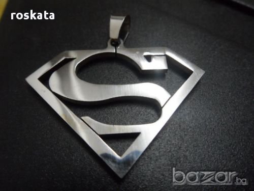 Синджир с уникален медальон суперман !