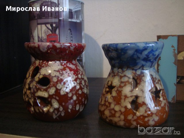 керамични свещници, снимка 3 - Декорация за дома - 11663498