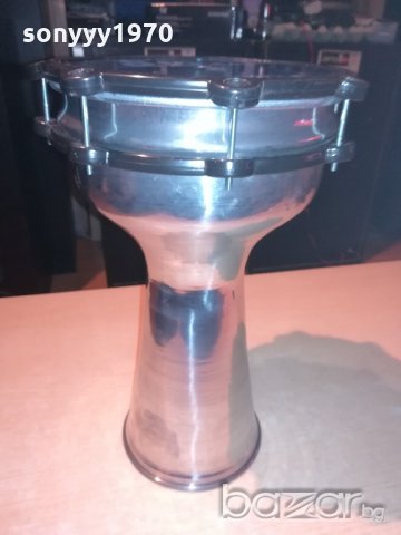 НОВА алуминиева-Music syria-made in syria-тарамбука-40х25см, снимка 5 - Ударни инструменти - 21196376