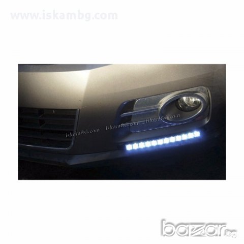 Диодни дневни светлини 12 диода - гъвкави - код 1144, снимка 2 - Аксесоари и консумативи - 14014254