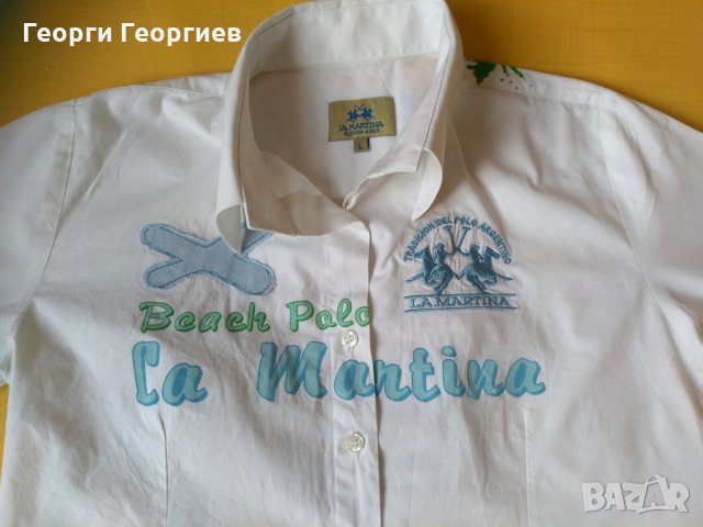 Дамска риза La Martina/Ла Мартина, 100% оригинал с много апликации, снимка 8 - Ризи - 22988615