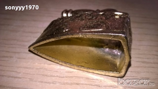 Мини ретро колекция-ютия-бронз/месинг-5х4х2см-внос швеицария, снимка 5 - Антикварни и старинни предмети - 17527686