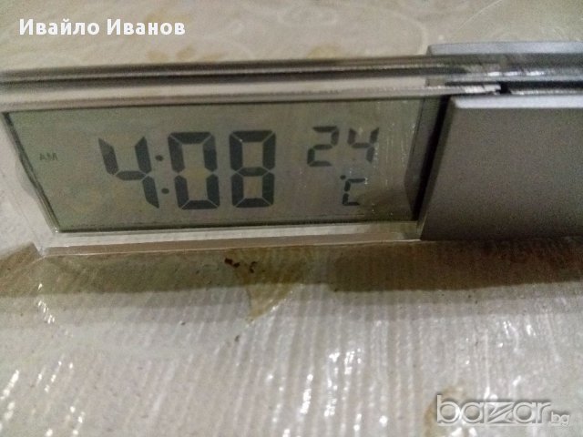 Мини часовник+термометър с вакуум лепка, снимка 3 - Други - 17421535