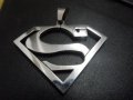 Синджир с уникален медальон суперман !, снимка 1 - Колиета, медальони, синджири - 10463368
