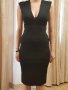Супер луксозна и елегантна черна рокля размер С, снимка 1 - Рокли - 10897263