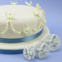 3 бр гълъби гълъб форми резци с бутало за украса тесто фондан торта сватба пита форма резец, снимка 1 - Форми - 14965073