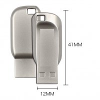 32GB Flash USB Drive 'Microdrive' Удароустойчива Водоустойчива Метална Флашка Ключодържател - 32 GB 