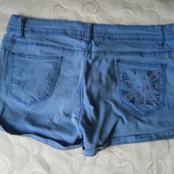 Къси дамски сини панталонки - размер М UK 10 / 38 EU , снимка 4 - Къси панталони и бермуди - 16637604