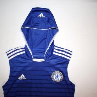Adidas - Chelsea - Уникален потник с качулка / Адидас / Челси / Тениска, снимка 2 - Спортни дрехи, екипи - 25868162