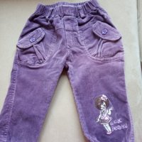 Велурени джинси, снимка 1 - Панталони и долнища за бебе - 25496588