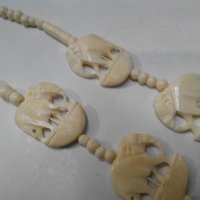 Колие слонова кост, снимка 5 - Колиета, медальони, синджири - 26076673