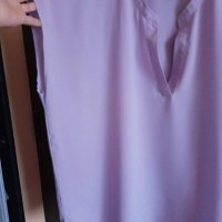 светло лилава шифонена блуза ХХЛ размер, снимка 1 - Тениски - 25922080