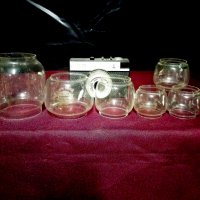 ЛОТ от 6 бр. Лампени стъкла шишета, снимка 2 - Антикварни и старинни предмети - 23506947