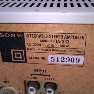 sony ta-333 amplifier-made in taiwan-внос швеицария, снимка 7 - Ресийвъри, усилватели, смесителни пултове - 18178341