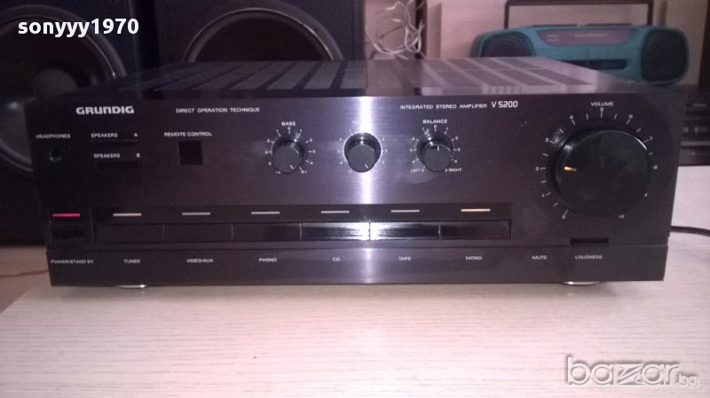 поръчан-grundig v5200 amplifier-made in germany-внос швеицария, снимка 1