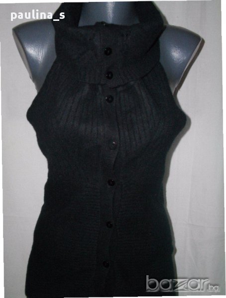 Дизайнерско бюстие меринос / ангора бюстие с гол гръб ”Zu+Elements” дизайн, снимка 1