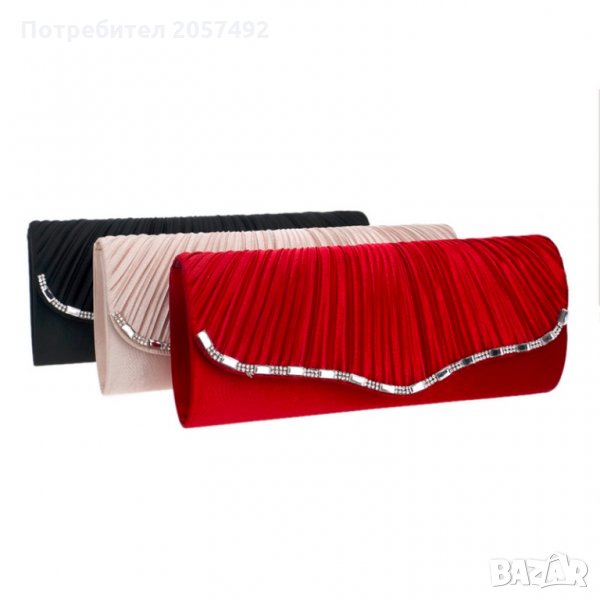 Официална дамска чанта в екрю, снимка 1