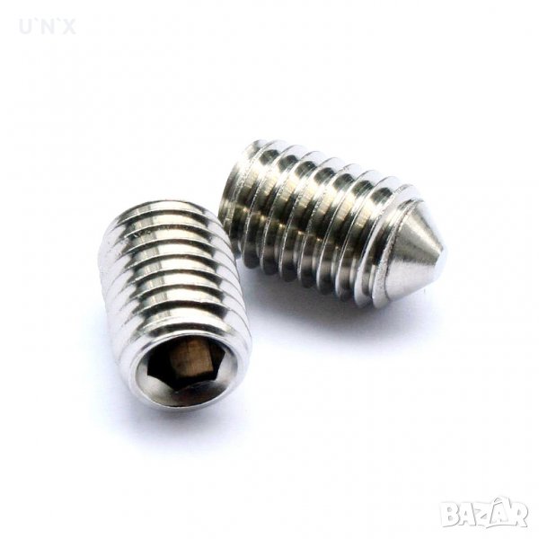 Стопорен винт М6х16- поцинкован 20 броя, снимка 1