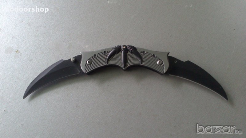  Twin Blade Batarang Style джобен нож Драконов нокът, снимка 1
