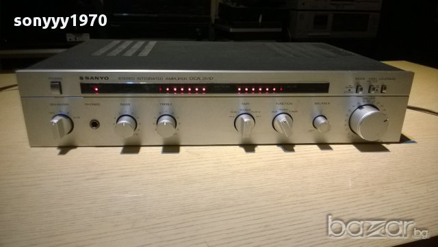 sanyo dca-3510-stereo amplifier-made in spain-внос швеицария, снимка 2 - Ресийвъри, усилватели, смесителни пултове - 10353212