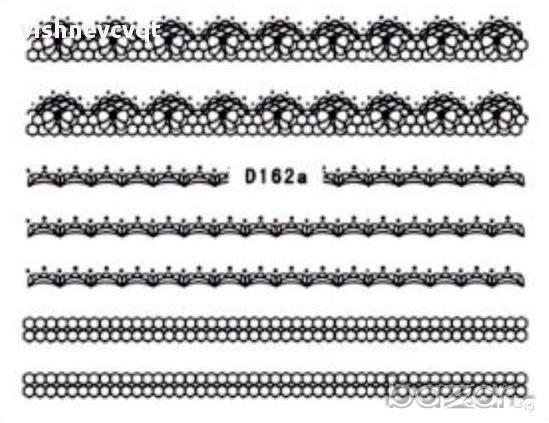 Ваденки за нокти дантела