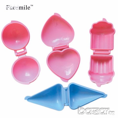 3D  Lollipop близалки 4 форми пластмасови разтварящи за направа лакомства фондан тесто , снимка 2 - Форми - 18547266