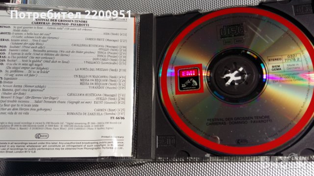 ТЕНОРИТЕ, снимка 2 - CD дискове - 24618227