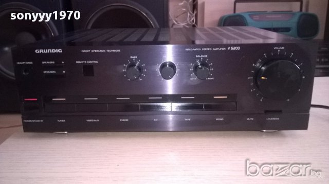 поръчан-grundig v5200 amplifier-made in germany-внос швеицария
