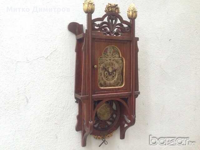 Стенен часовник Friedrich Mauthe в стил Сецесион-Германия от нач.ххв., снимка 2 - Други - 13459020