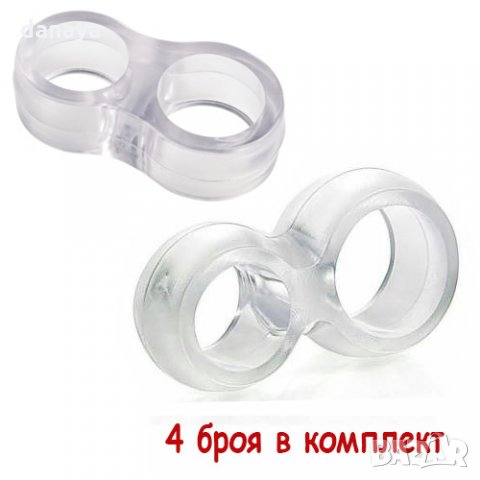 919 Прозрачен стопер за дръжка на врата 4 броя в комплект, снимка 10 - Други стоки за дома - 25314293