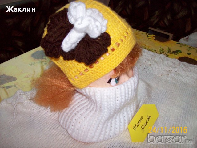 Плетени детски шапки и шалове, снимка 8 - Шапки - 16544679