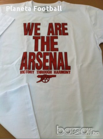 Нова тениска на Арсенал WE ARE THE ARSENAL!, снимка 3 - Фен артикули - 8651525